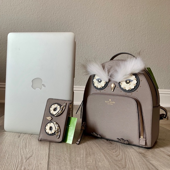 Kate Spade Star Bright Owl Backpack/Key Chain Set - Picture 8 of 8